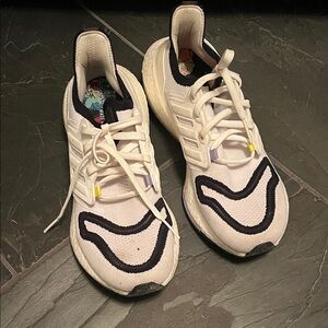 Adidas White and Black Running Shoes